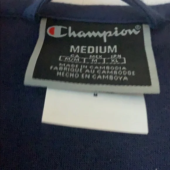 Champion Terry Cloth Warm Up Zip Up Jacket - Picture 5 of 9